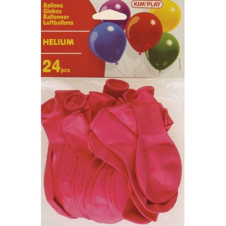 Ballons hélium rose (x24)