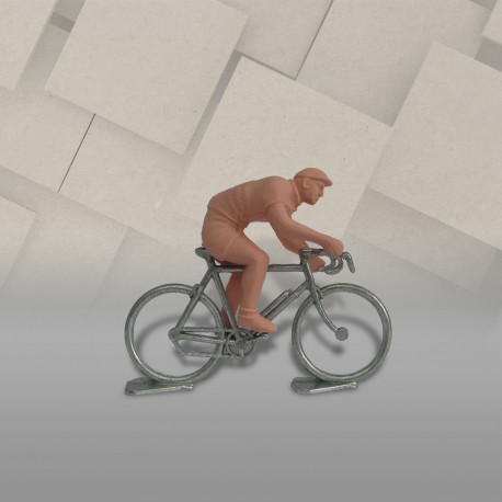 Cycliste rouleur dissociable + vélo métal, échelle 1/32