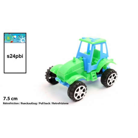 Tracteur 7,5 cm vert Rétro-friction