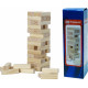 La Tour en bois, 56 blocs en bois, hauteur 24 cm
