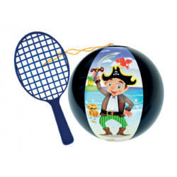Raquette Ballon Pirates, 20 cm de diamètre